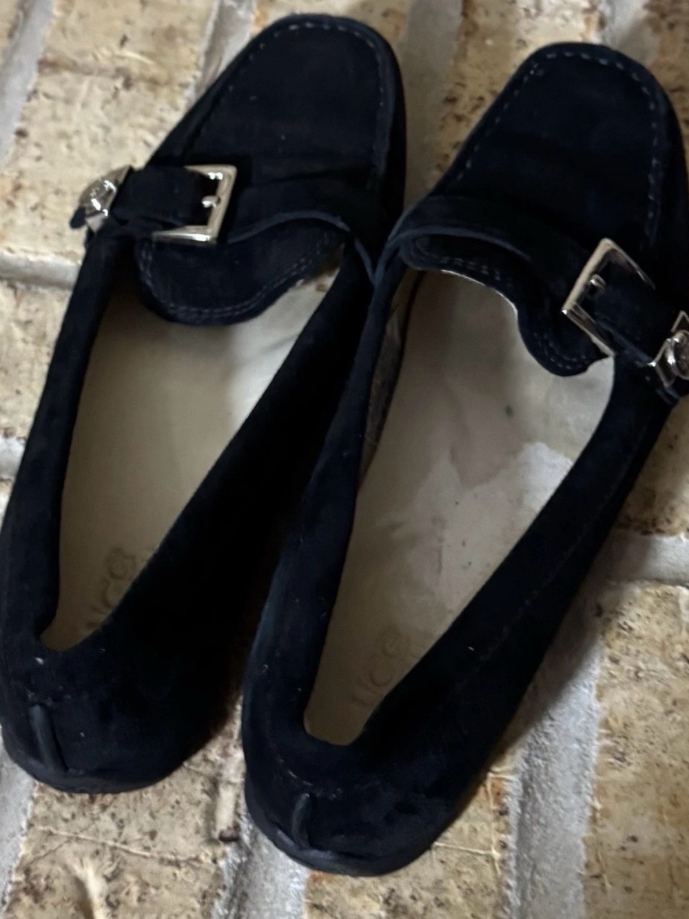 UGG black loafer slip on women’s 7